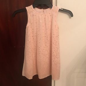Delicate pink and gold dress